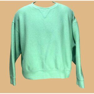 Victorias Secret Pink Womens Sweatshirt XS Ribbed Oversized